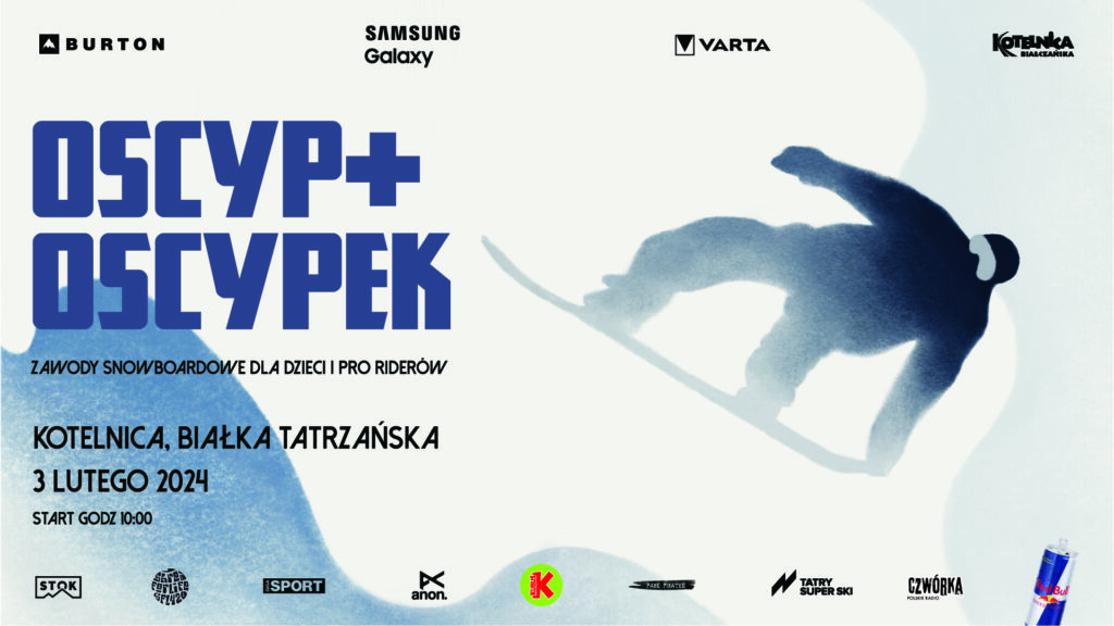 Zakończyła się piętnasta edycja Oscypa, najstarszych zawodów snowboardowych w Polsce. Janek Jaromin broni podium, Best Trick dla Pawlusiaka