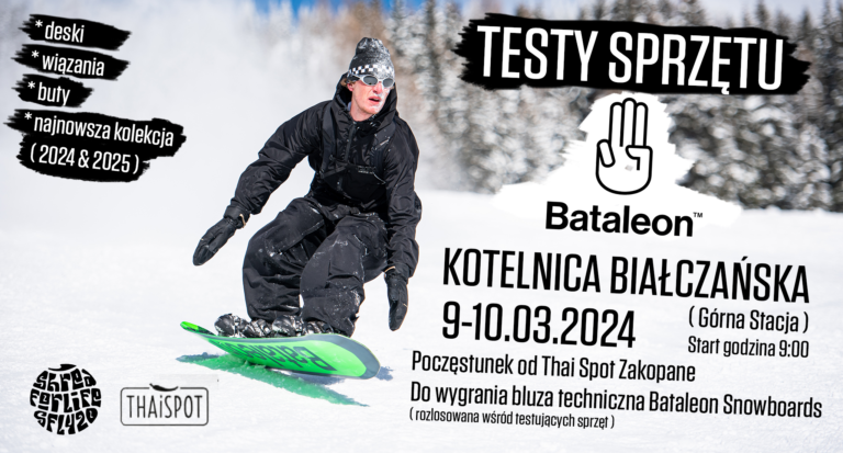 Ostatnie testy Bataleon Snowboards w tym sezonie!
