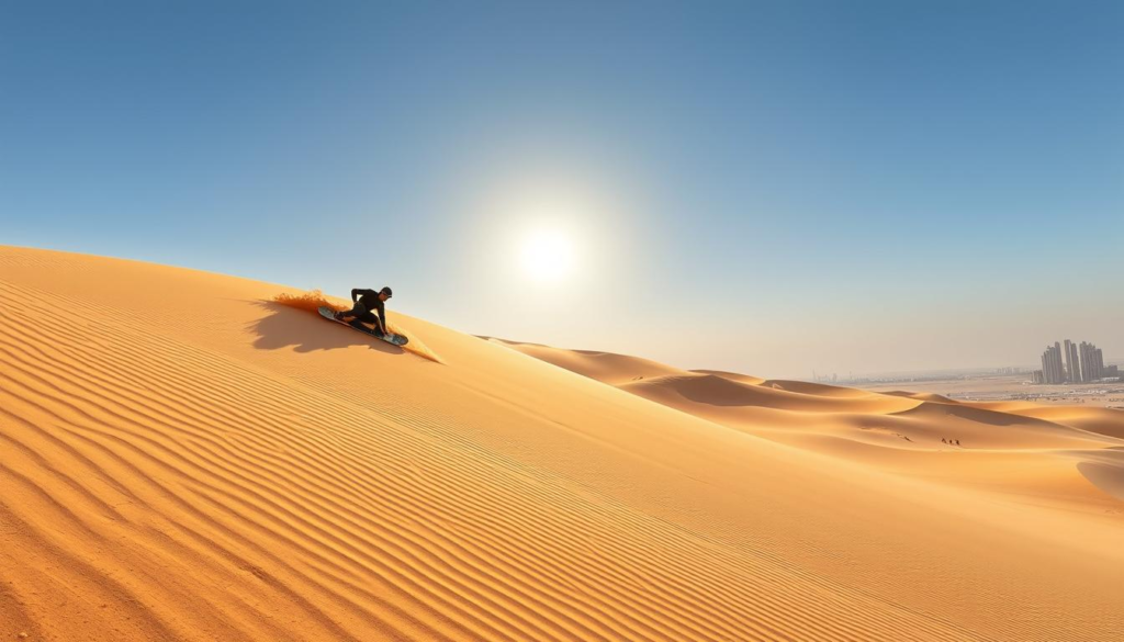 Sandboarding to zjazdy na desce po stromych, piaszczystych wydmach — to fajna wakacyjna atrakcja, którą bierze się przy okazji, kiedy los rzuci Cię w okolice dużych wydm.