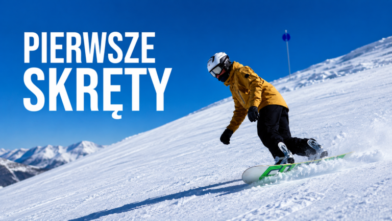 Pierwsze skręty na snowboardzie – od ślizgu do S-turn